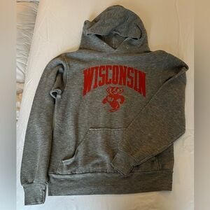 Vintage Wisconsin Badger Hoodie, Made in USA